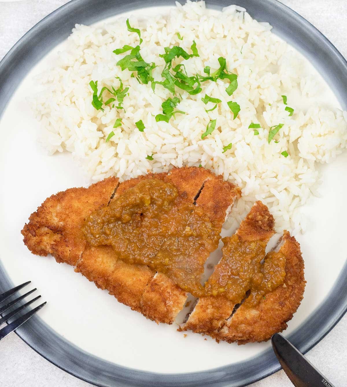 Curry de poulet Katsu