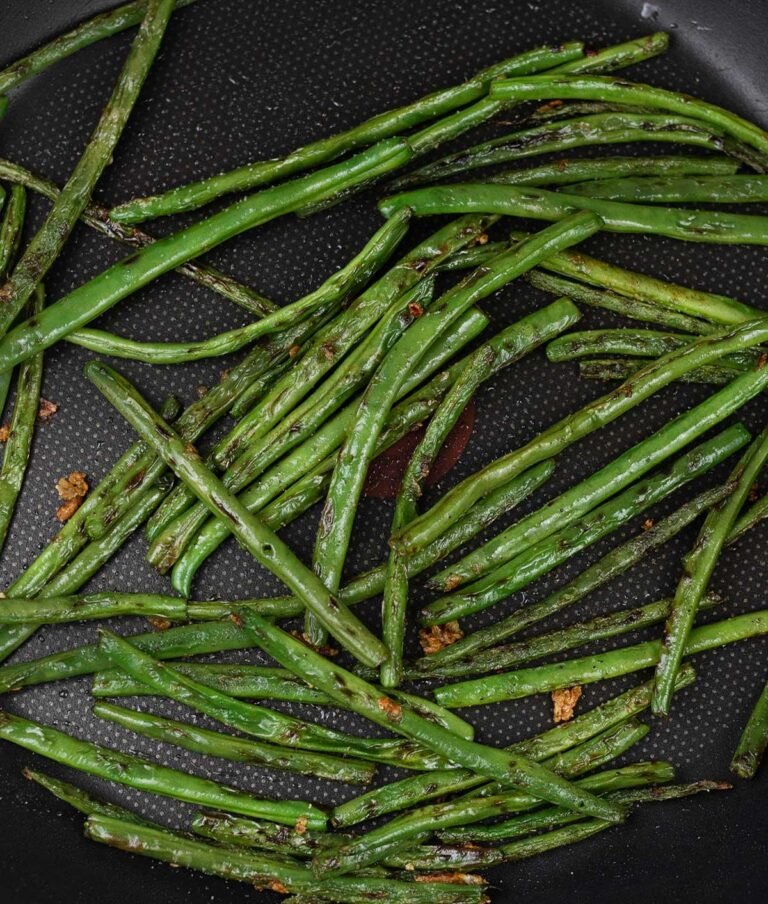 Haricots verts sautés à la poêle