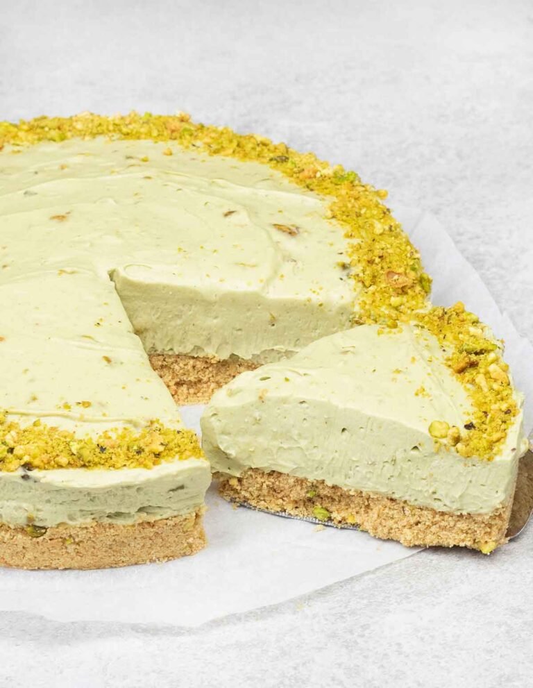 Gâteau au fromage aux pistaches